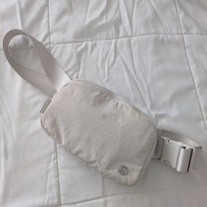 Lululemon Cream Mesh Belt Bag